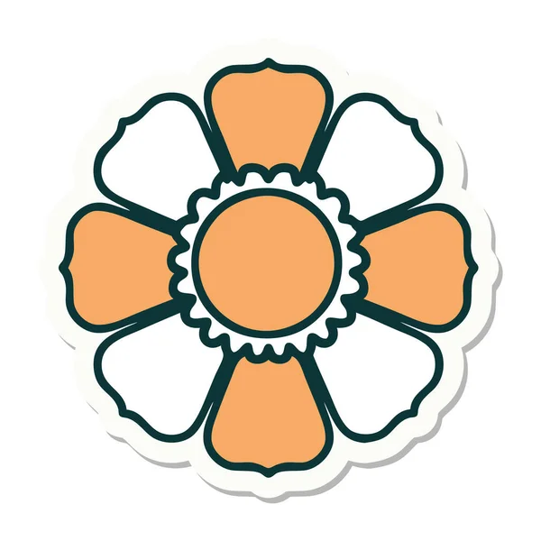 กเกอร ของรอยส กในร ปแบบด งเด มของดอกไม — ภาพเวกเตอร์สต็อก