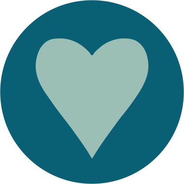 Bir kalbin ikonik dövme görüntüsü