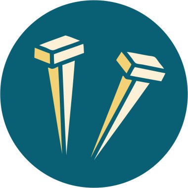 Demir çivinin ikonik dövme şekli