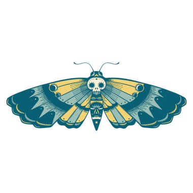 Ölü bir baş güvenin ikonik dövme görüntüsü