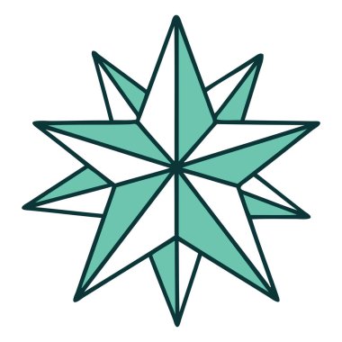 Bir yıldızın ikonik dövme şekli