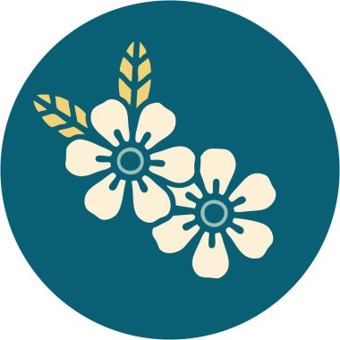 Bir çiçeğin ikonik dövme şekli