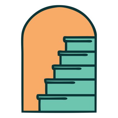 Basamaklara açılan kapının ikonik dövme görüntüsü