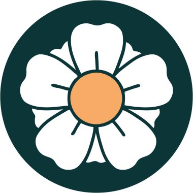 Bir çiçeğin ikonik dövme şekli