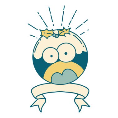 Dövme stili tomar afişi yılbaşı pudingini şok etti.