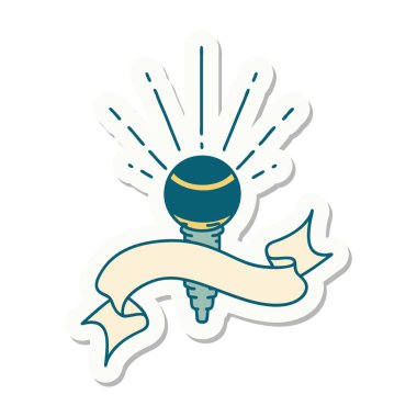 Dövme stili mikrofon çıkartması