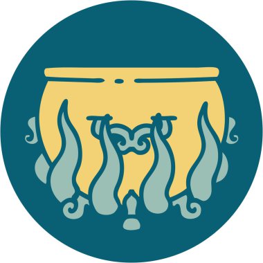 Yanmış bir kazanın ikonik dövme görüntüsü