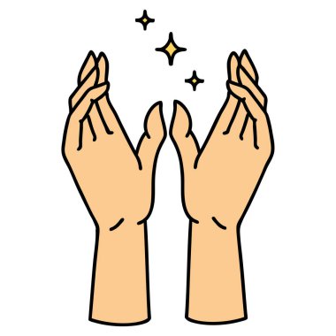 Geleneksel mistik eller şeklinde dövme.