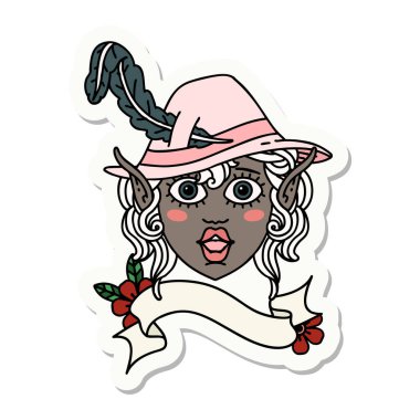 Cüce ozan karakter suratı çıkartması