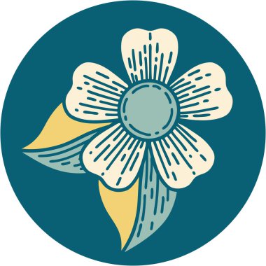 Bir çiçeğin ikonik dövme şekli