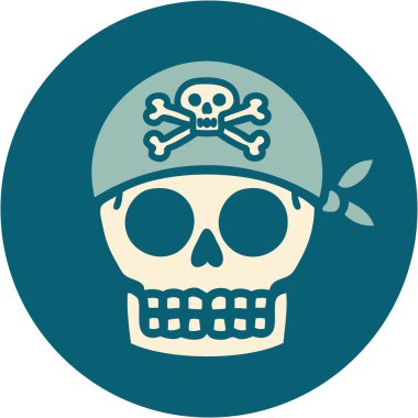 Korsan kafatasının ikonik dövme görüntüsü