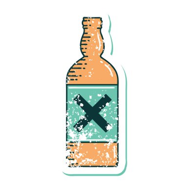 Şişenin sembolik dövmeli görüntüsü