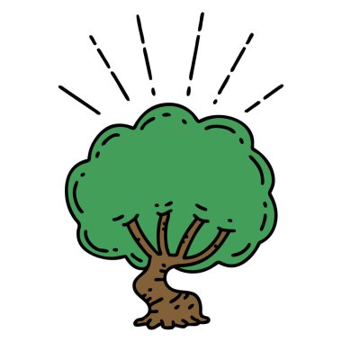 Geleneksel dövme ağacı çizimi