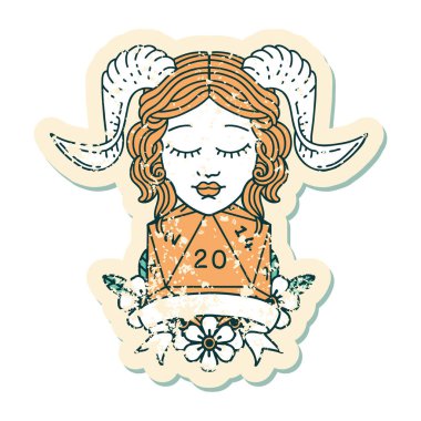 Retro Dövme Biçimi Doğal yirmilik zar atma ile düzenleme