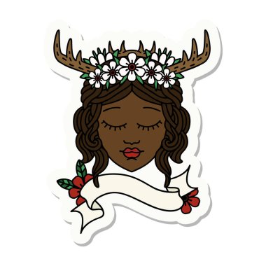 İnsan Druid çıkartması.