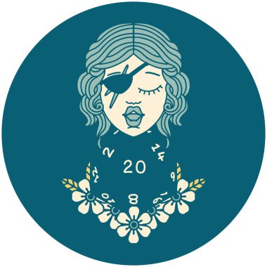 Retro Dövme Tarzı 20 zarlı düzenbaz insan