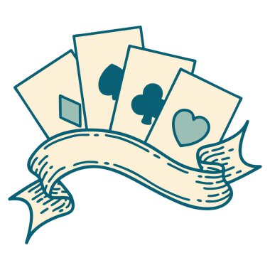 Kart ve pankartın ikonik dövme biçimi