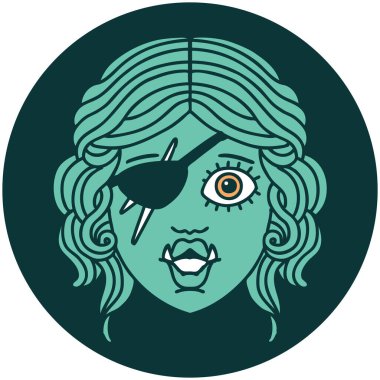 Ork düzenbaz karakter yüzünün simgesi