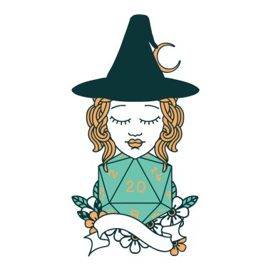 Retro Dövme Biçimli 20 zarlı insan büyücüsü