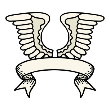 Geleneksel dövmeli ve kanatlı