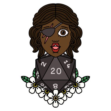 Retro Dövme Tarzı 20 zarlı düzenbaz insan