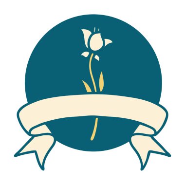 Zambak sancağıyla dövme biçimi simgesi