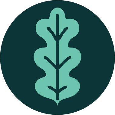 Yaprağın ikonik dövme şekli