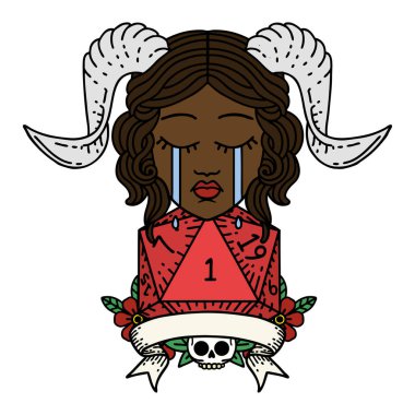 Retro Dövme Biçimi ağlama Doğal bir D20 zar atışıyla kiremit döşeme