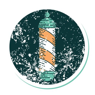 Berber direğinin sembolik dövmeli görüntüsü