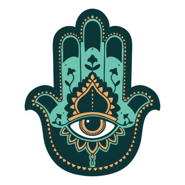 ikonik dövme tarzı bir hamza görüntüsü