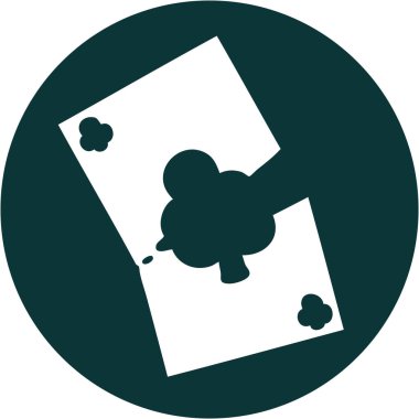 Yırtık bir kartın ikonik dövme şekli