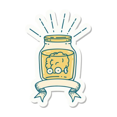 Kavanozda dövme stili beyin çıkartması