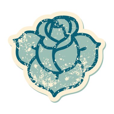 Bir çiçeğin sembolik dövmeli resmi