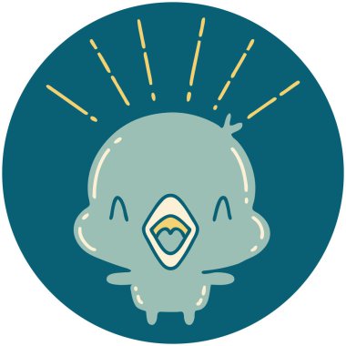 Şarkı söyleyen bir dövmenin simgesi.