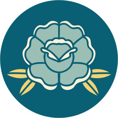 Bir çiçeğin ikonik dövme şekli