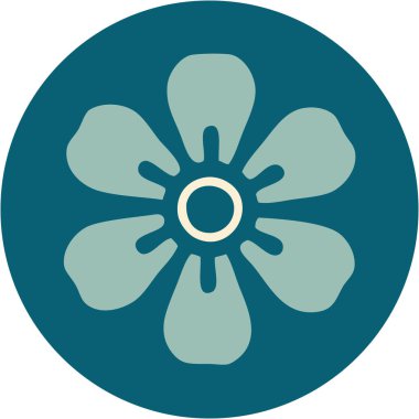 Bir çiçeğin ikonik dövme şekli