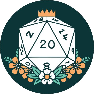 D20 'nin ikonik dövme biçimi