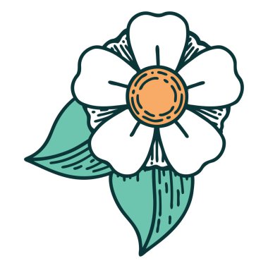 Bir çiçeğin ikonik dövme şekli