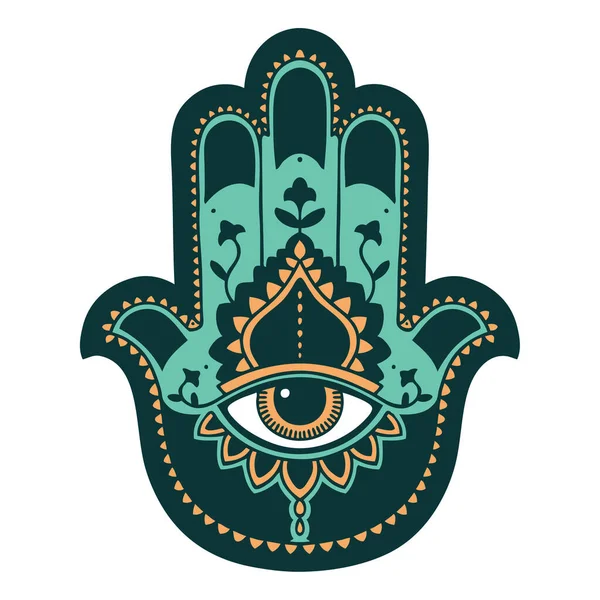 ハムザの象徴的なタトゥースタイルのイメージ — ストックベクタ