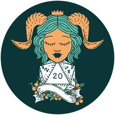 Doğal yirmilik zar atma ikonu