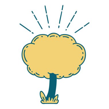 Geleneksel dövme ağacı çizimi