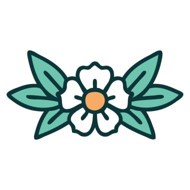 Bir çiçeğin ikonik dövme şekli