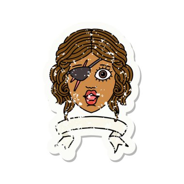 Retro Dövme Tarzı Sancaklı düzenbaz insan karakteri