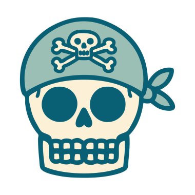 Korsan kafatasının ikonik dövme görüntüsü