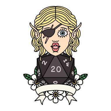 Retro Dövme Tarzı 20 zarlı düzenbaz karakter