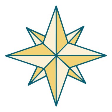 Bir yıldızın ikonik dövme şekli