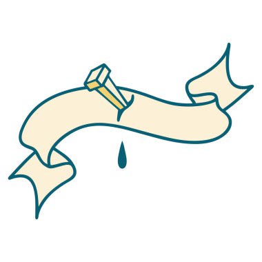 Demir çivi sancağıyla geleneksel dövme