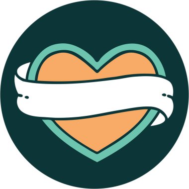 Bir kalp ve bayrağın ikonik dövme görüntüsü