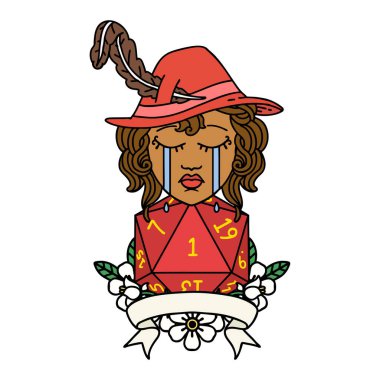 Retro Dövme Tarzı İnsan Ozan karakter yüzü