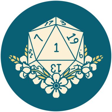 Retro Dövme Biçimi Doğal Zar Çiçek elementli